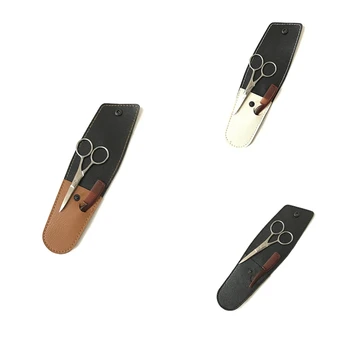 

Mustache Eyebrow Trimmer Men Beard Scissors Stainless Steel Shear Cutter Care Accessary Scissors Comb Kit