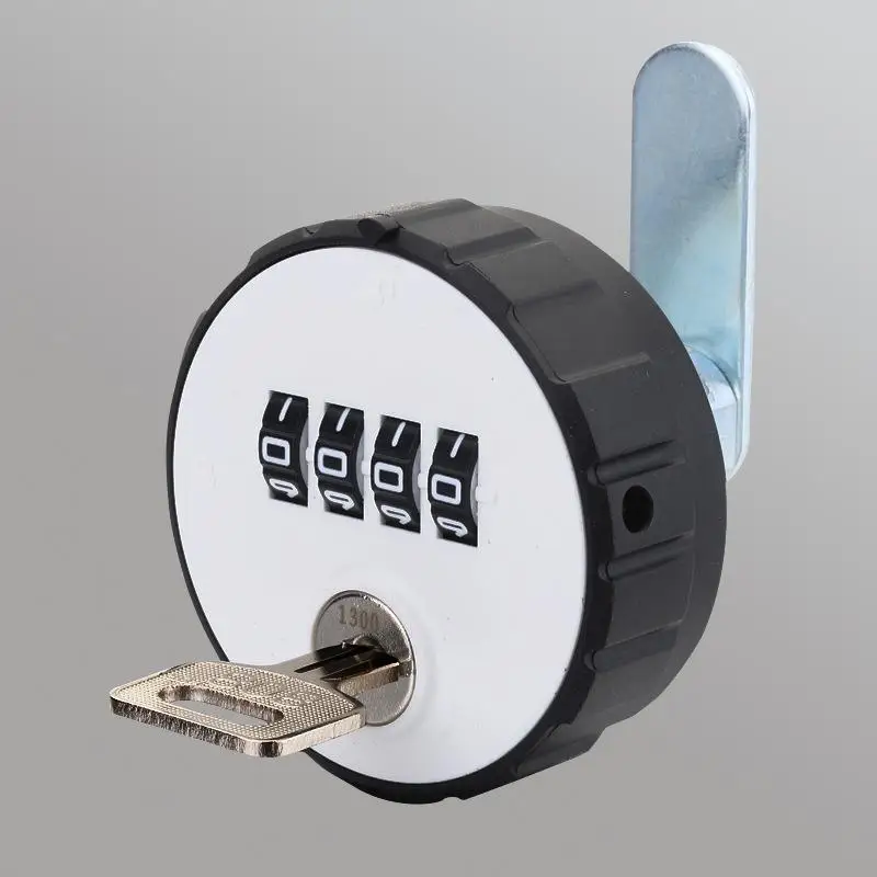 4 механические цифры комбинированная Камера Блокировка паролей для почтового ящика, шкафа замки для почтового ящика, шкафа дверной домашний сейф оборудования - Цвет: Черный