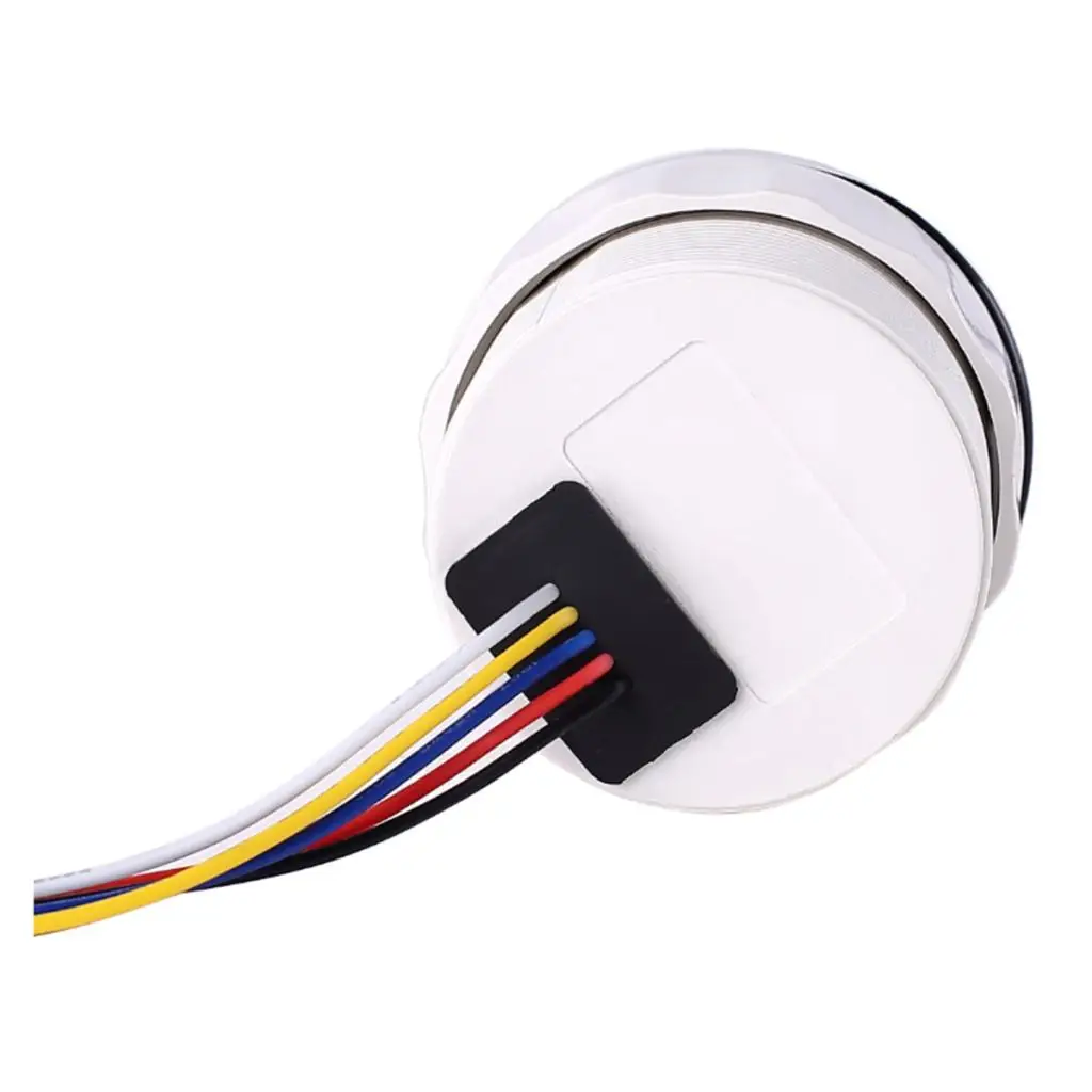 Boat Marine Oil Pressure Backlit Indicator Meter Waterproof 0~5 Bar 2' Black