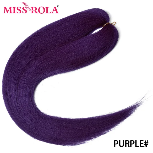 Miss Rola Synthetic 28Inch 100G NEW COLORS Hair Extension Yaki Straight Jumbo Braiding Hair Pre-Stretched Braid Kanekalon Hair 28INCH 100G