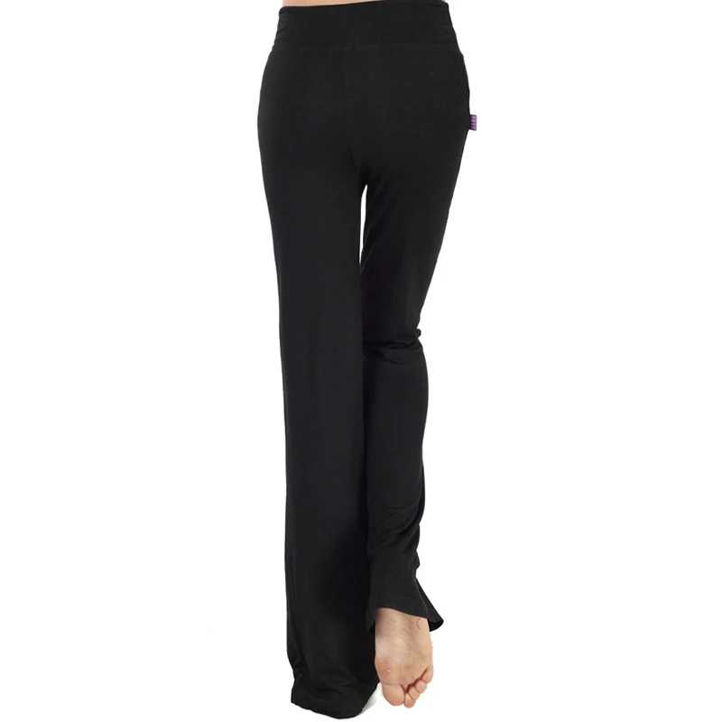 Sport Wide Leg Pants Modal High Waist Stretch Women Flare Pants Dance Club Loose Long Trousers (3)