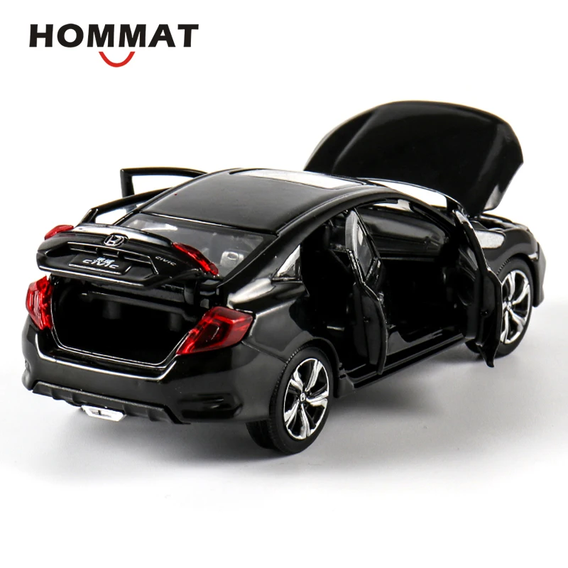 HOMMAT 1:32 Honda Civic сплав металлическая игрушка модели автомобилей литая модель