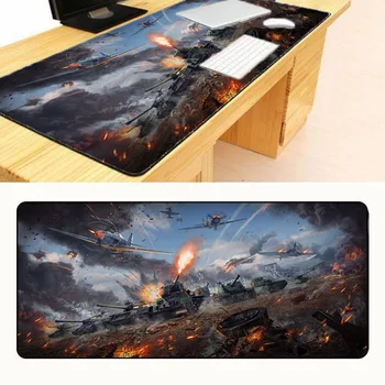 

Mairuign Control Surface Games World of Tank Painted Optical Table Mat Overlock Mouse Pad Large Computer XL 900 * 400 * 2mm