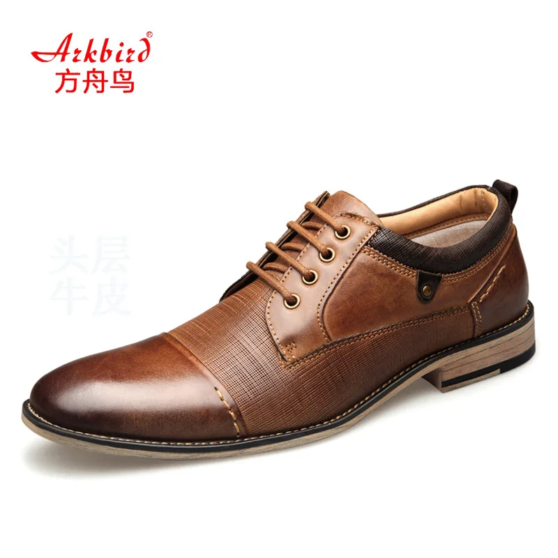 

New Men Dress shoes formal shoes men's Handmade business shoes wedding shoes Big Size Genuine Leather Lace-up Male 0249