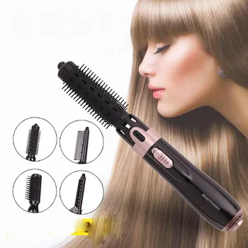 

4 in 1 multi-function comb hair hot air anion curling iron roll straight two electricity wind modelling comb Styling Tools