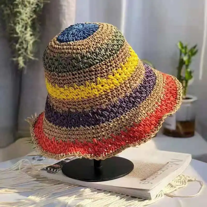     ̾ ¤   Ʈ  긲 Foldable Sunhat Beach Holiday Seaside Travel