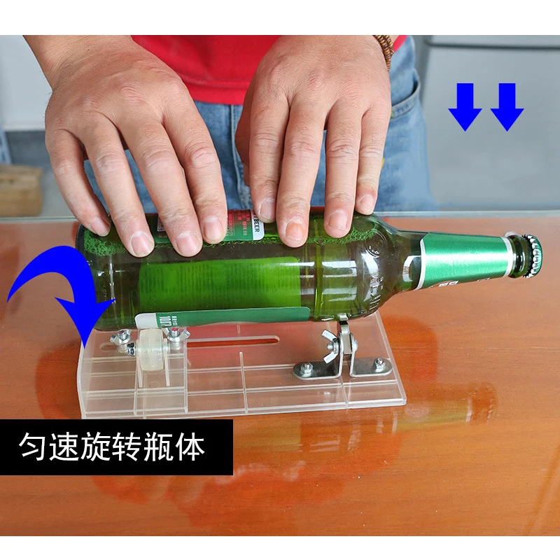 cortador de botellas de vino de cerveza cortador de botellas máquina de bricolaje acrílico Kit de cortador de botellas de vidrio acero aleado cortador de botellas diámetro de corte de 20-230 mm 