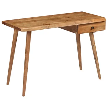 

vidaXL Writing Table Solid Acacia Wood 110x50x76 cm