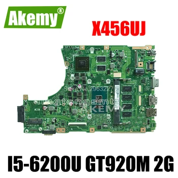

Akemy X456UJ X456UF Laptop motherboard For Asus X456U X456UQ X456UB X456UQK X456UV mainboard 4GB-RAM I5-6200U GT920M/GT930M DDR3