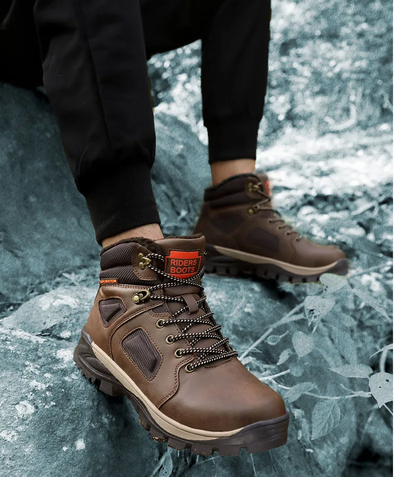 YITU черный Пеший туризм; Сезон Зима; обувь для занятий альпинизмом, походная уличная Для мужчин походная дышащяя обувь для охоты человек