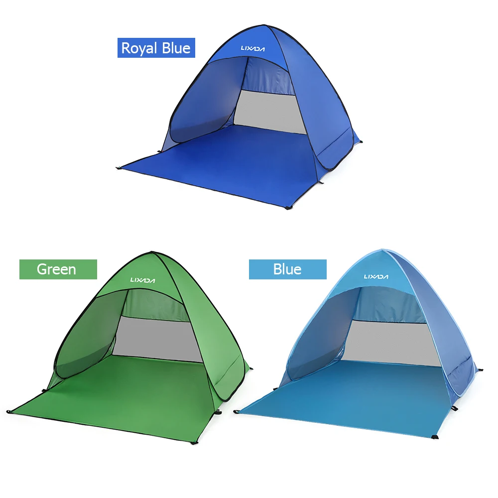 Outdoor Camping Waterproof Beach Tent 2 Person Folding UV Protective 