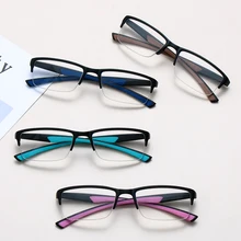 Ультра светильник, полуоправа, очки для чтения, для женщин и мужчин, синий светильник, блокировка, Анти-усталость, Пресбиопия, очки для чтения, диоптрий+ 1,0~+ 4,0