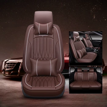 

WLMWL Universal Leather Car seat cover for Isuzu all models D-MAX mu-X 5 seats auto accessories styling