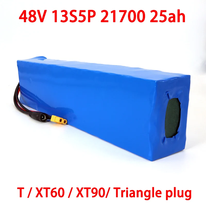 LiitoKala 48V 25Ah Electric Bike Triangle Battery 21700 5000mAh 13S5P 500W Scooter Battery 48v25ah Electric Bike Battery