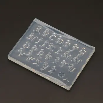 

26 Small Size English Letters Mold Kit Alphabet Pendant UV Resin Silicone Molds 634D