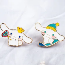 

New Kawaii Anime Sanrioed Mymelody Kuromi Cinnamoroll Brooch Cartoon Badge Sweet Accessory Toys for Girls Gift