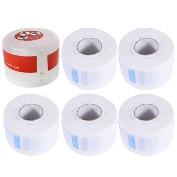 

6pcs Disposable Neck Papers Hairstyling Collar Papers Neck Covering Paper with Case Barber Neck Strip Paper (5pcs Neck Papers +