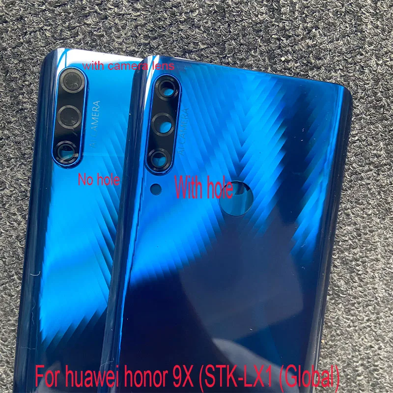 Replacement For Huawei Honor 9X Back Battery Cover Housing Rear Glass Door Case Global STK-LX1 STK-L22