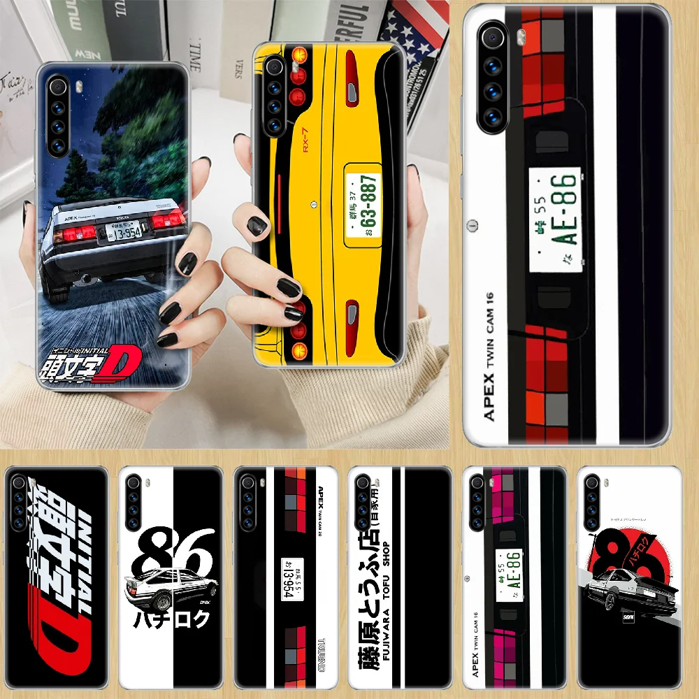 Initial D стильная обувь Цвета: черный белый чехол для телефона с принтом &quotЧехол XIAOMI