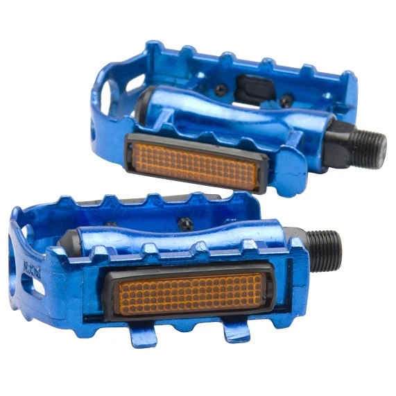 Blue 1 пара MTB алюминиевый сплав горный велосипед Велоспорт 9/1" Плоские Педали - Цвет: Blue
