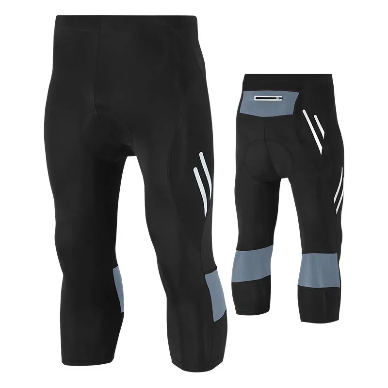 

Men's Cycling Shorts 3/4 Gel Padded Bicycle Shorts MTB Cycle Jersey Downhill Clothes Sportswear Reflective Mountain Bike Shorts
