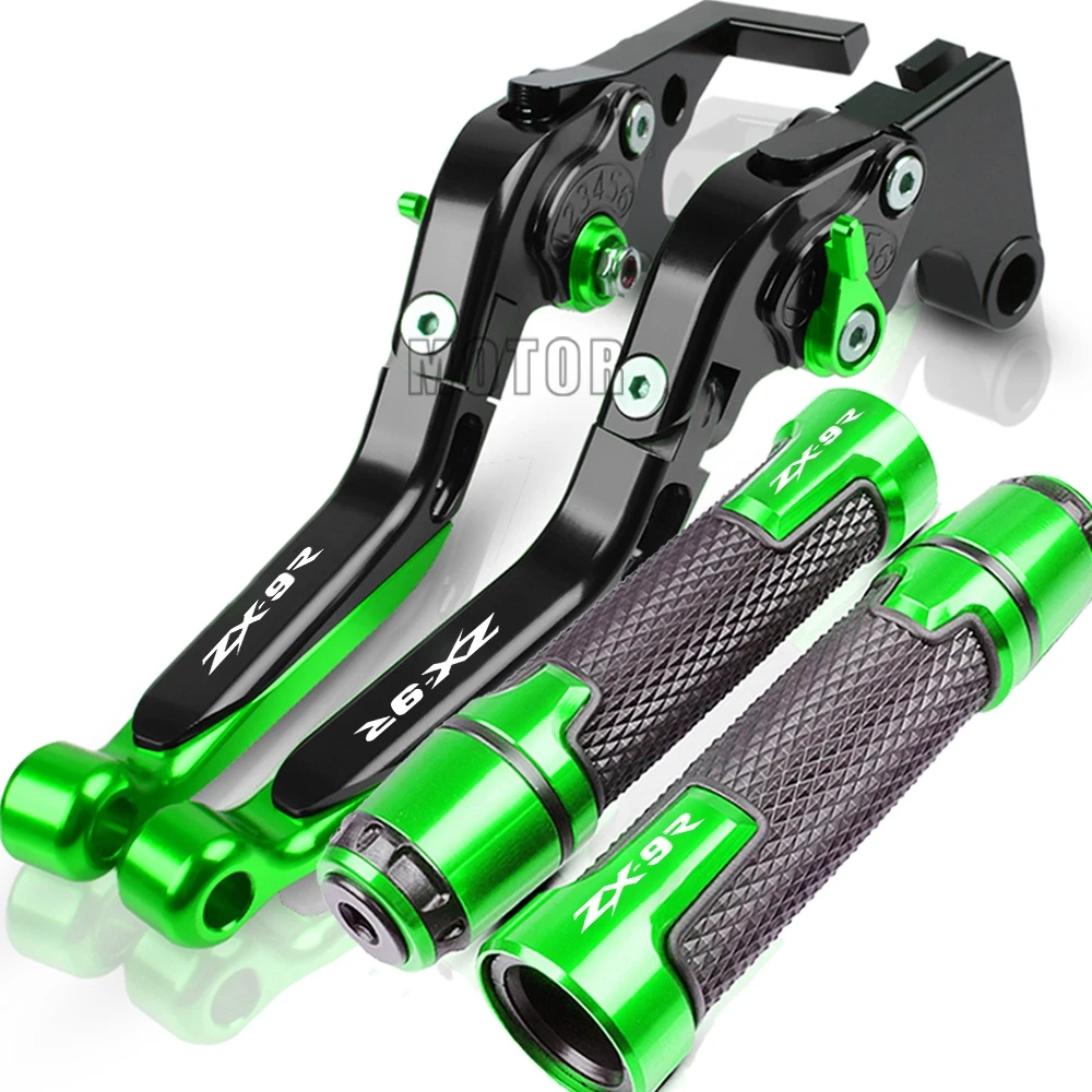 

Brakes-Cluth For Kawasaki ZX9R ZX-9R 1998 1999 Motorcycle CNC Adjustable Foldable Brake Clutch Lever Handle Grips ZX 9R LOGO