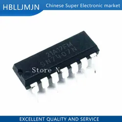 Pack of 5 High - Voltage Hex Buffer/Driver ICs in DIP - 14 Package (SN 7407N)
