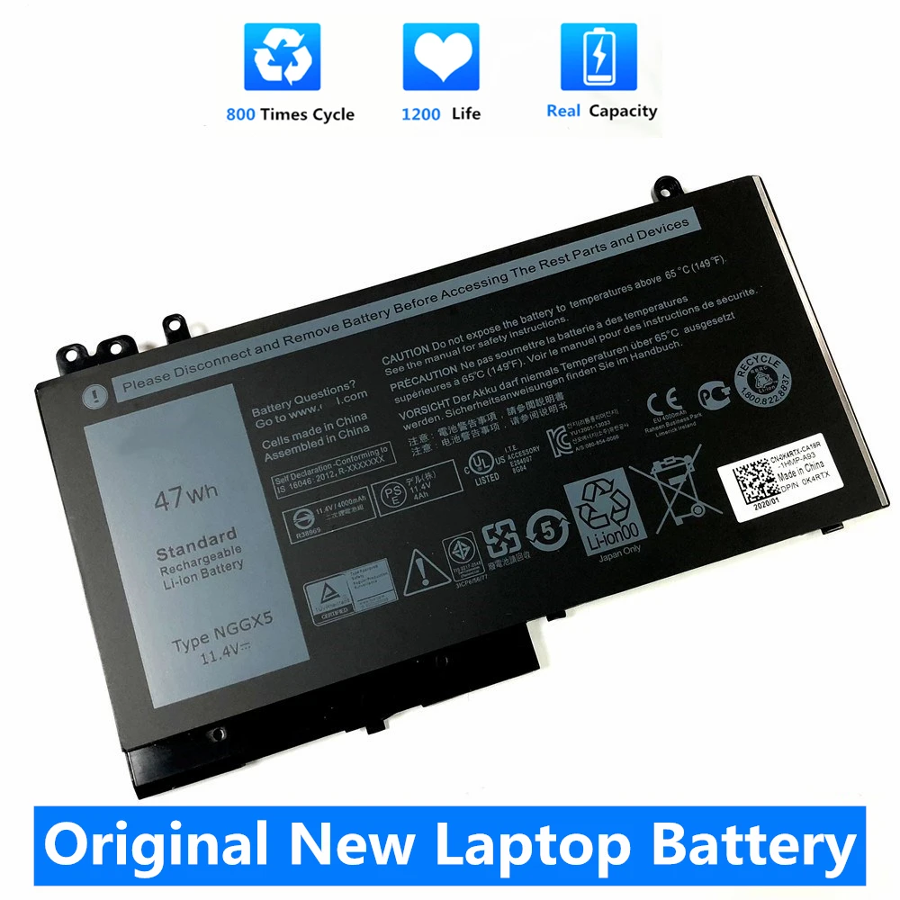 Новый аккумулятор CSMHY 11 4 в 47 Вт/ч NGGX5 для Dell E5250 E5470 E5270 E5570 JY8D6 954DF 0RDRH9 0JY8D6 | Компьютеры