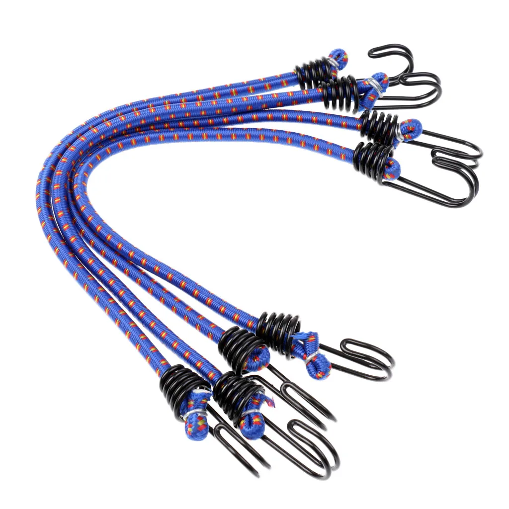 

4 Pieces Heavy Duty Elastic Bungee Cord Outdoor Camping Hook Rope