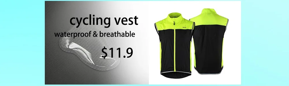 ARSUXEO мужской жилет для велоспорта ветрозащитный водонепроницаемый жилет для горного велосипеда дышащая Светоотражающая одежда куртка для велоспорта 17V2