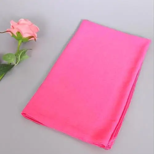 Rose Red Женский цельный мусульманский двухпетельный трикотаж мгновенные шали Хиджаб Малайзия простые мусульманские шарфы шарф без застежки готовая шапочка для волос - Цвет: Rose Red
