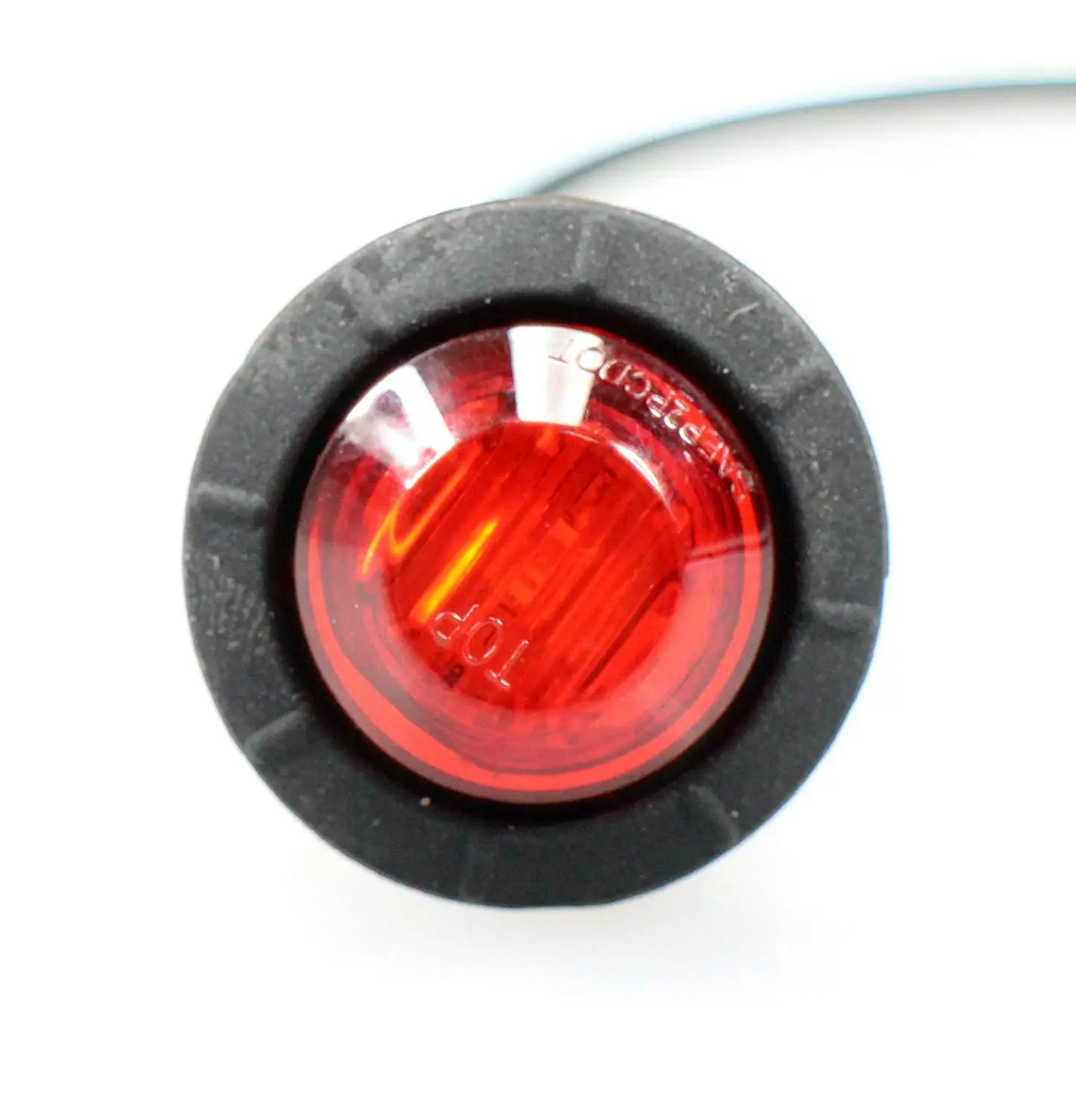 Fuleem 50 шт. 3led красный 3/4 дюймов Мини СВЕТОДИОДНЫЙ Датчик дорожного просвета боковые габаритные огни 12 в водонепроницаемый