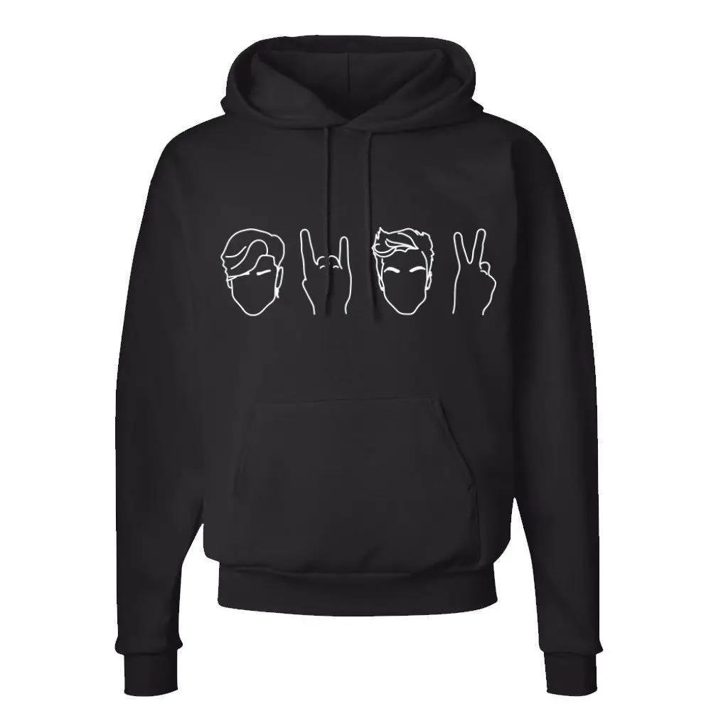 Новинка Sudaderas para hombre Dolan Twins стильные толстовки с принтом худи Топ белый или черный