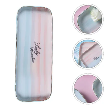 

1PC Ceramic Steak Platter Food Serving Plate Western Food Plate for Restaurant
