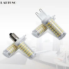 E14 LED Bulb Lamp 6W 110V 120V 220V No Flicker Dimmable Corn Bulb Light 2835SMD 360 Beam Angle Replace Halogen Chandelier Lights