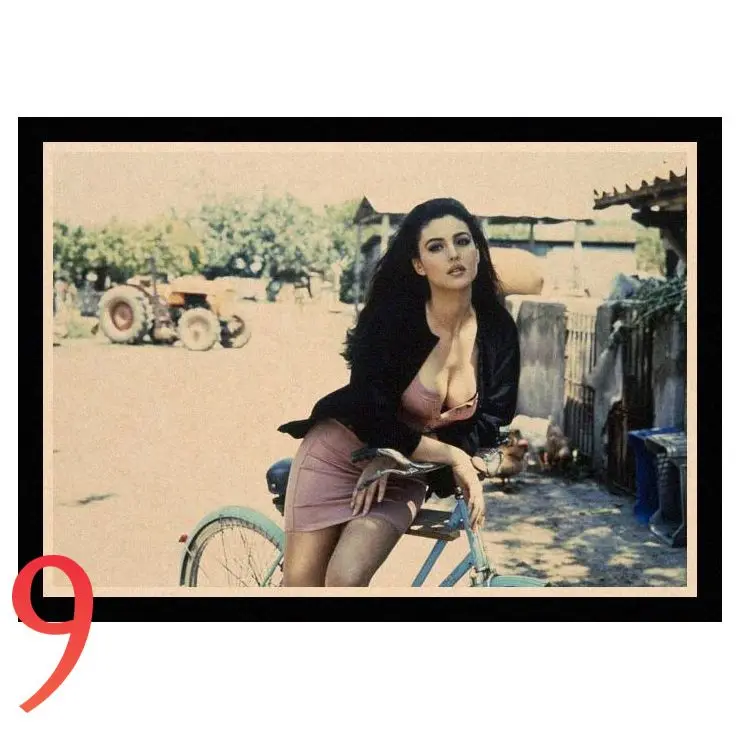 Идеальный JL Malena Monica Bellucci плакат наклейки на стену Винтаж постер печатает Высокое качество для бара и домашнего декора XXLHB01