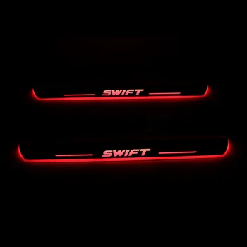 

Acrylic Moving LED Welcome Pedal Car Scuff Plate Pedal Door Sill Pathway Light For Suzuki Swift 2015 2016 2017 2018