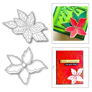 

2020 New Plant Layered Flower Leaf layered Embossing Metal Cutting Dies For Cut Making Greeting Card Paper Scrapbooking No Stamp