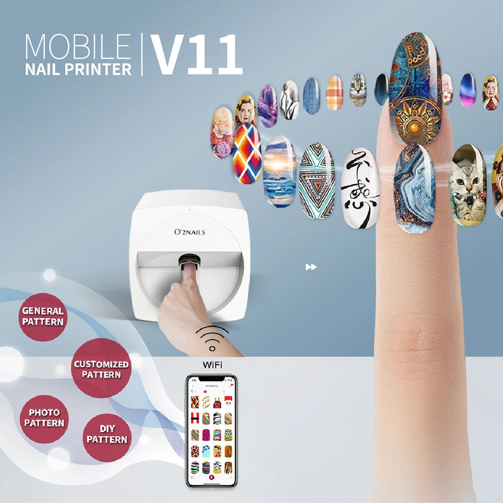 Amazon.com: 3D Mobile Nail Mini Printer Pattern Digital Nail Art Printer  Machine Portable Mobile Nail Art Printing Machine for Home Or Nail Salon  DIY Smart Professional Art Printing,B : Beauty & Personal