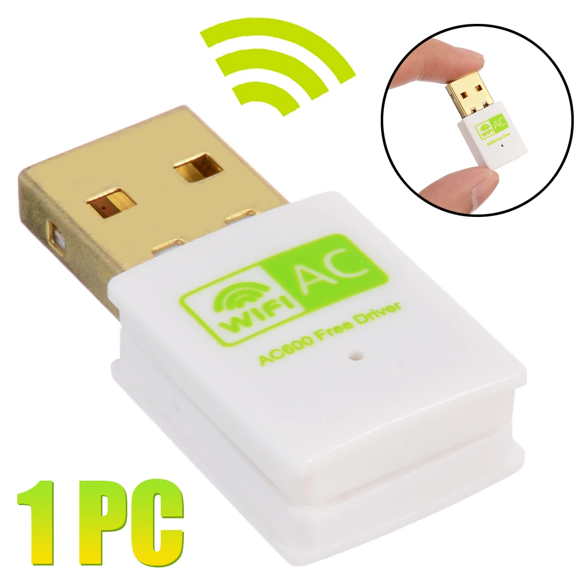 Для подключения к Интернету 600 Мбит/с AC двухдиапазонный адаптер USB беспроводной Wifi адаптеры бесприводная сетевая карта 802.11ac 2,4G/5 GHz