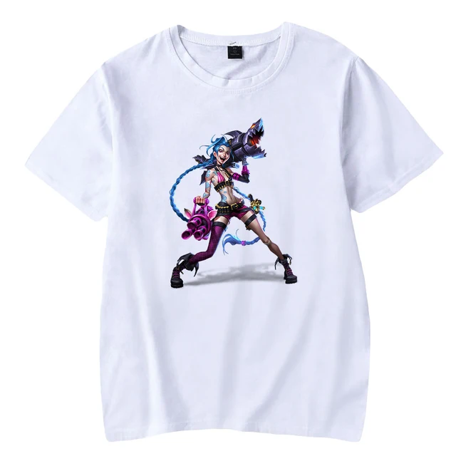 Anime Arcane League of Legends T shirt Men Women Fashion Cotton T shirts Kids Hip Hop
