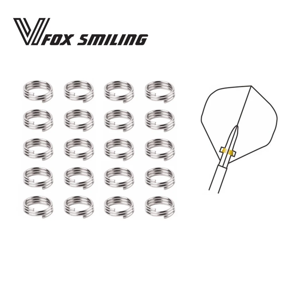 Fox Smiling 100pcs Professional Dart Shaft Steel Ring For Nylon Darts