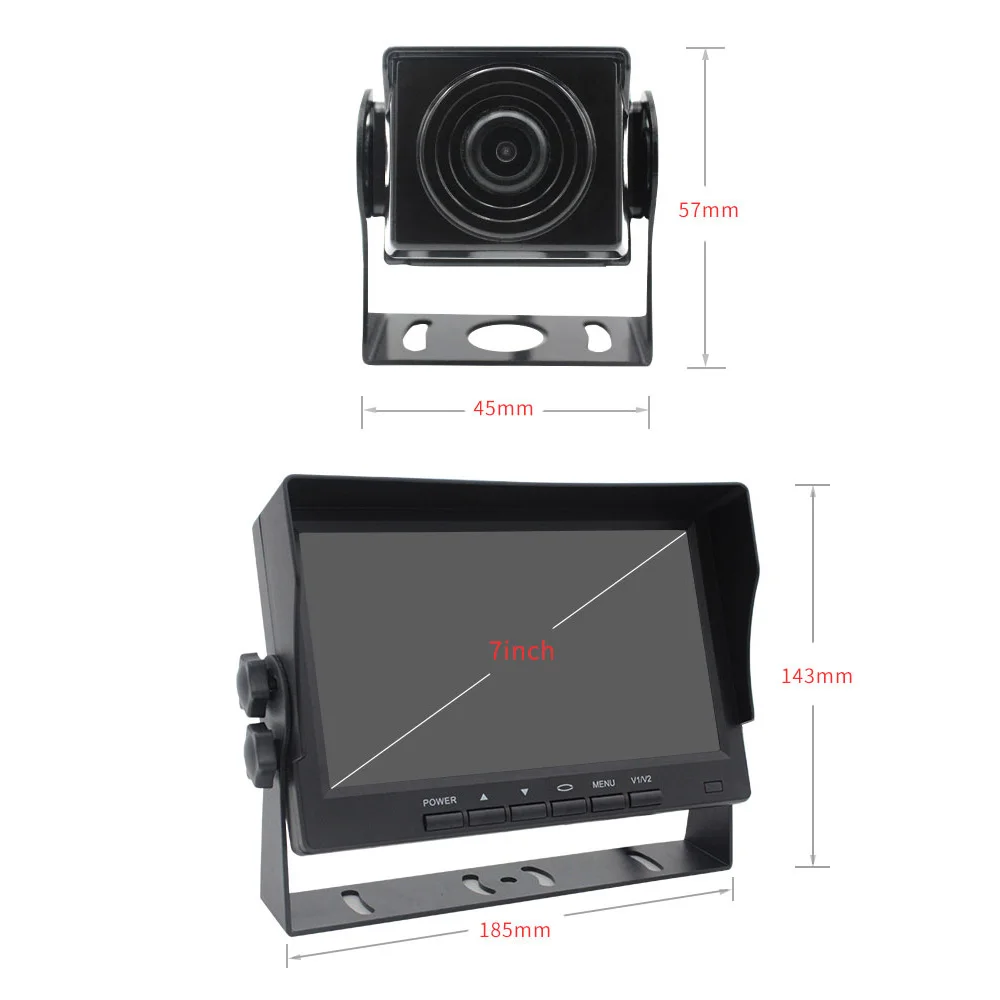  9 inch Screen Display 1080P Car Rear View Camera Sony HD Night Vision 360 Degree Panorama Auto Car 