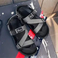 Новинка; Мужская обувь; кожаные удобные дышащие повседневные модели; нескользящие износостойкие Дизайнерские повседневные мужские сандалии