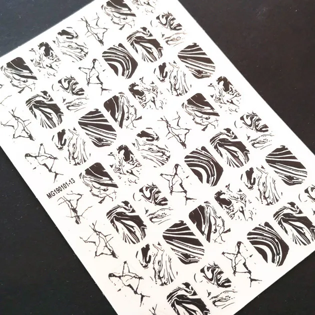 Newest MG505-02 lable design nail stickers 3d Japan Korea style nail decals self-adhesive DIY nail decoration tools 101-13