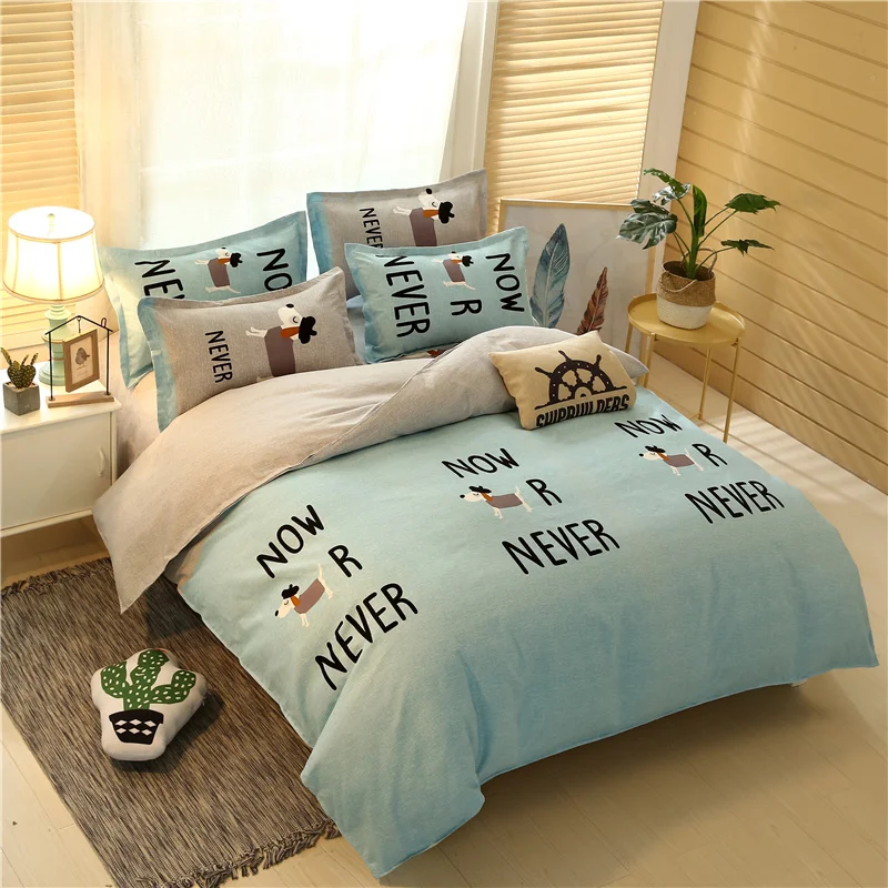 3D Soild Brief Printed Bedding Set Holiday Gifts Soft Duvet Cover For Home Single Double King Size - Цвет: 7