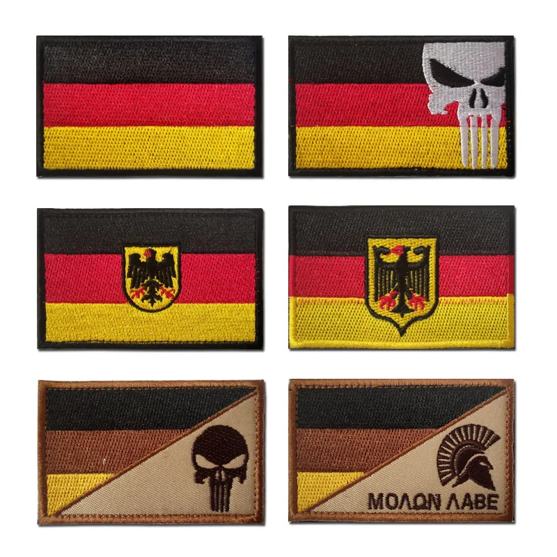 GERMAN ROUND FLAG PATCH FLG05 