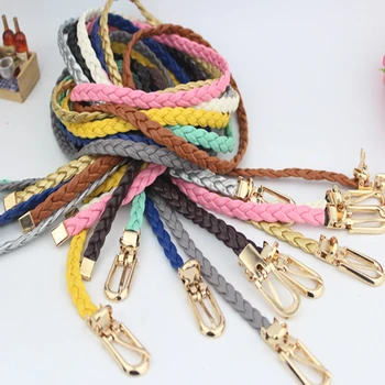 

Casual Stretch Weave Belt Women's Child Elastic Belts For Dress Jeans Knitted belts Straps Vintage Thin Handmade Waistband