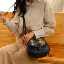 Винтажный китайский национальный стиль, Этническая сумка на плечо, вышивка, бохо хиппи-кисточка, сумка-мессенджер для женщин, новая мода#35