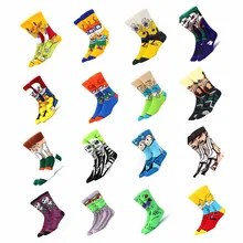 

Fashion INS Style Men's Funny Socks Women's Personality Anime Socks Cartoon High Quality Harajuku Sewing Unisex Spring Summer